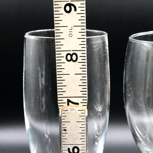 Luminarc of France Signature Black Flute, Wine Glasses 10oz, 12 oz Disc Set of 3 - Picture 2 of 9